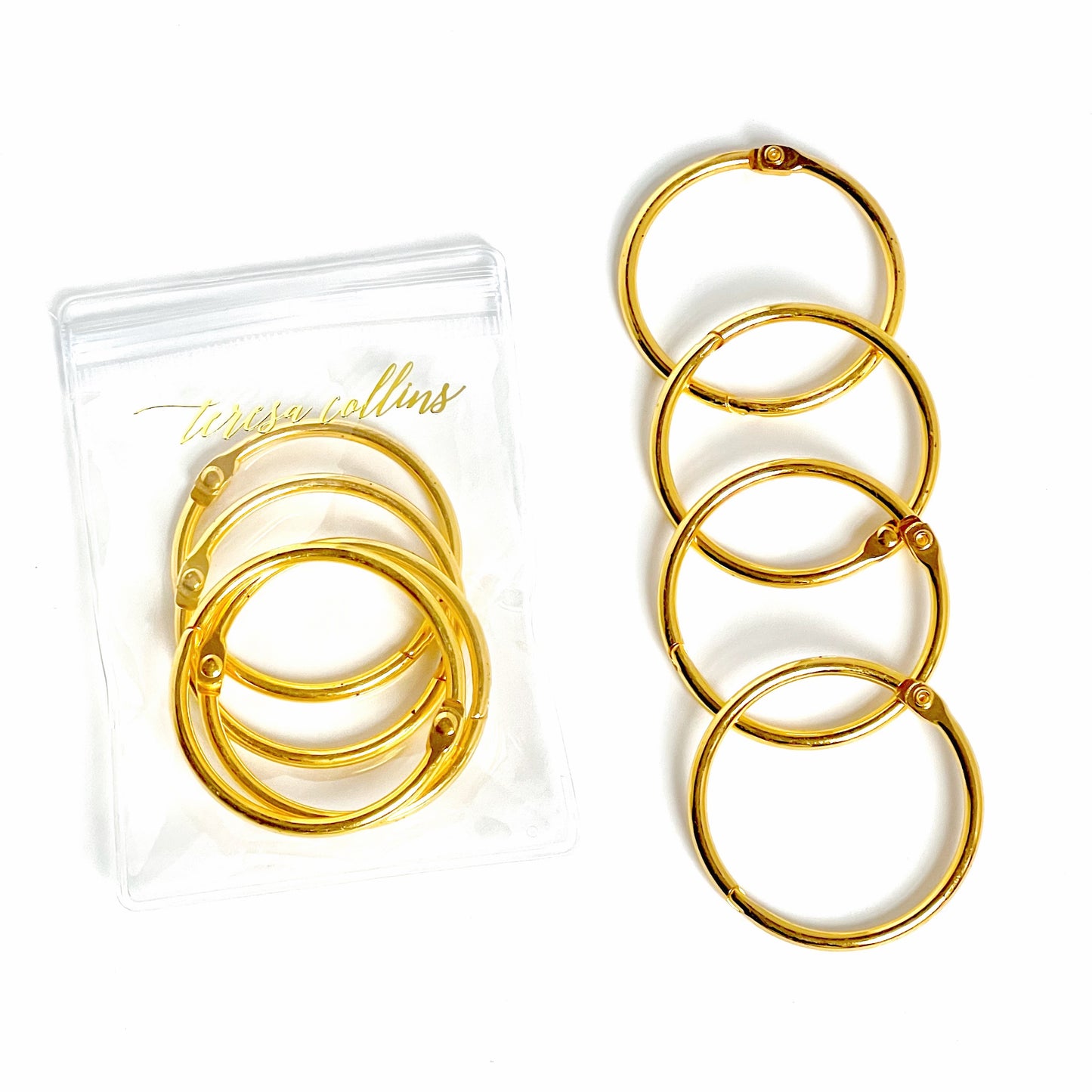 1.5 Inch Gold Rings