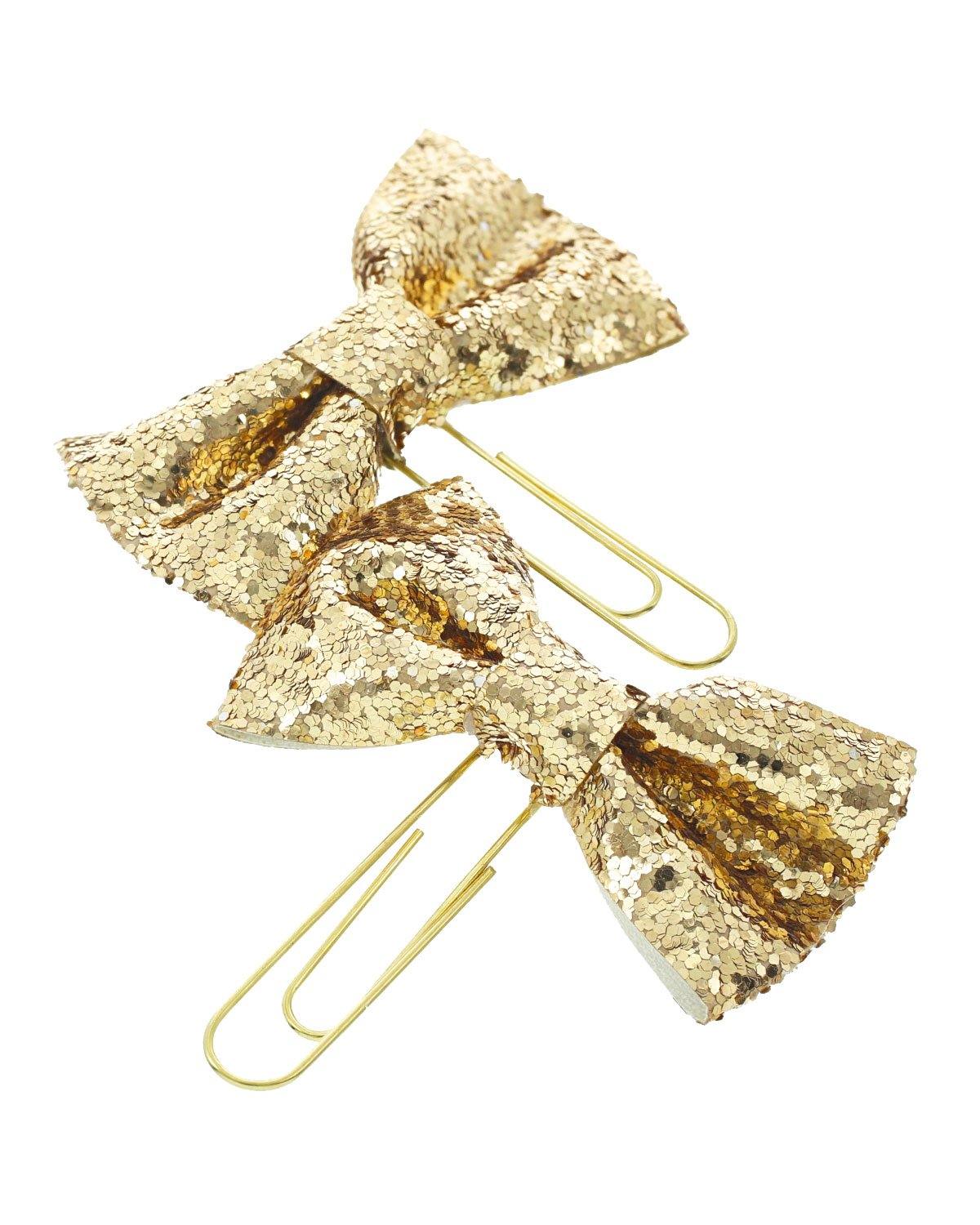 Glitter Bow Paper Clips - Teresa Collins Studio