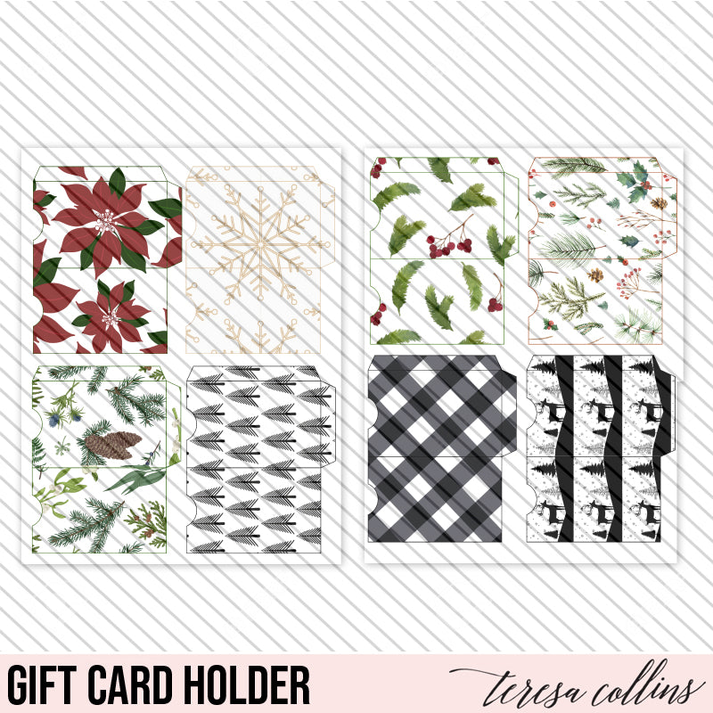 Holiday Gift Card Envelopes