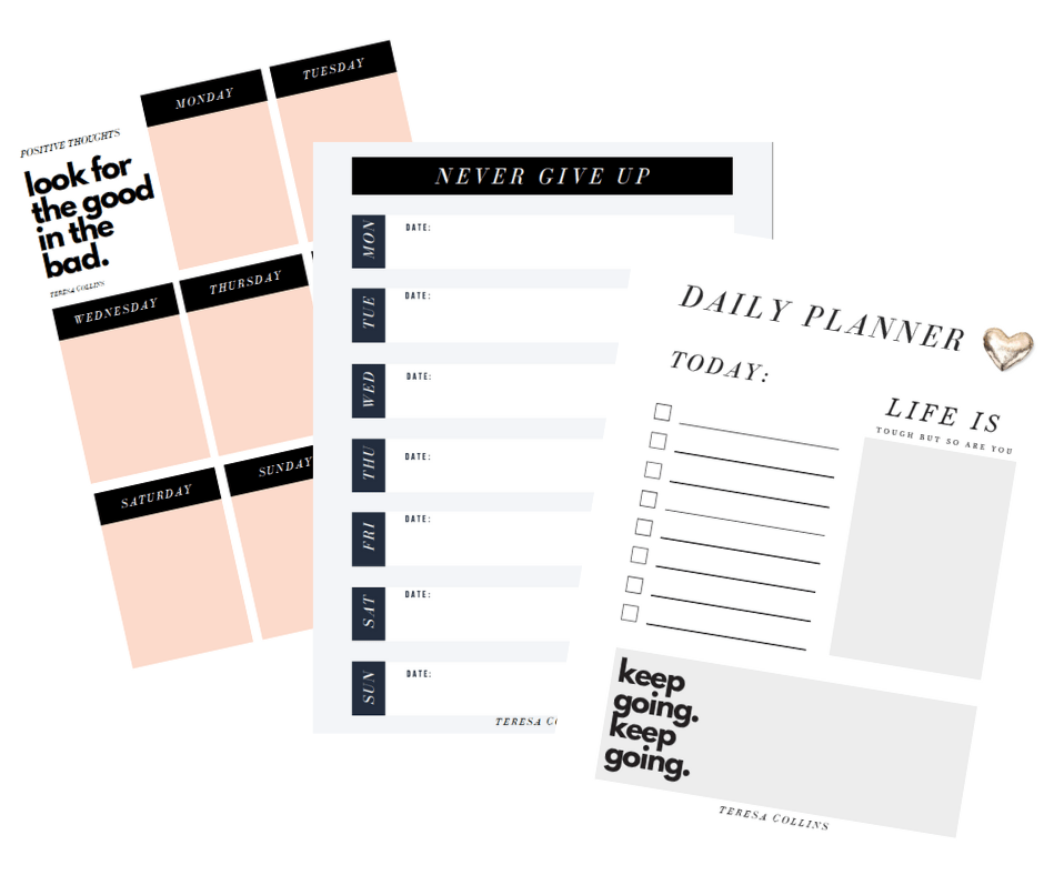 Positive Planning Pages - Teresa Collins Studio