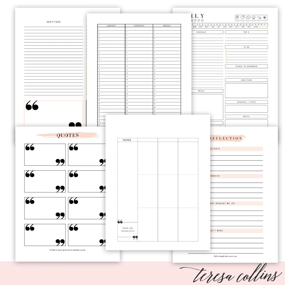 Printable Vertical Planner