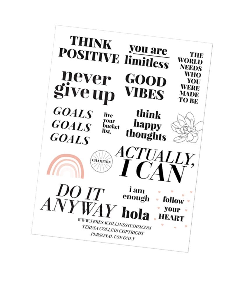 Positive Planning - Teresa Collins Studio
