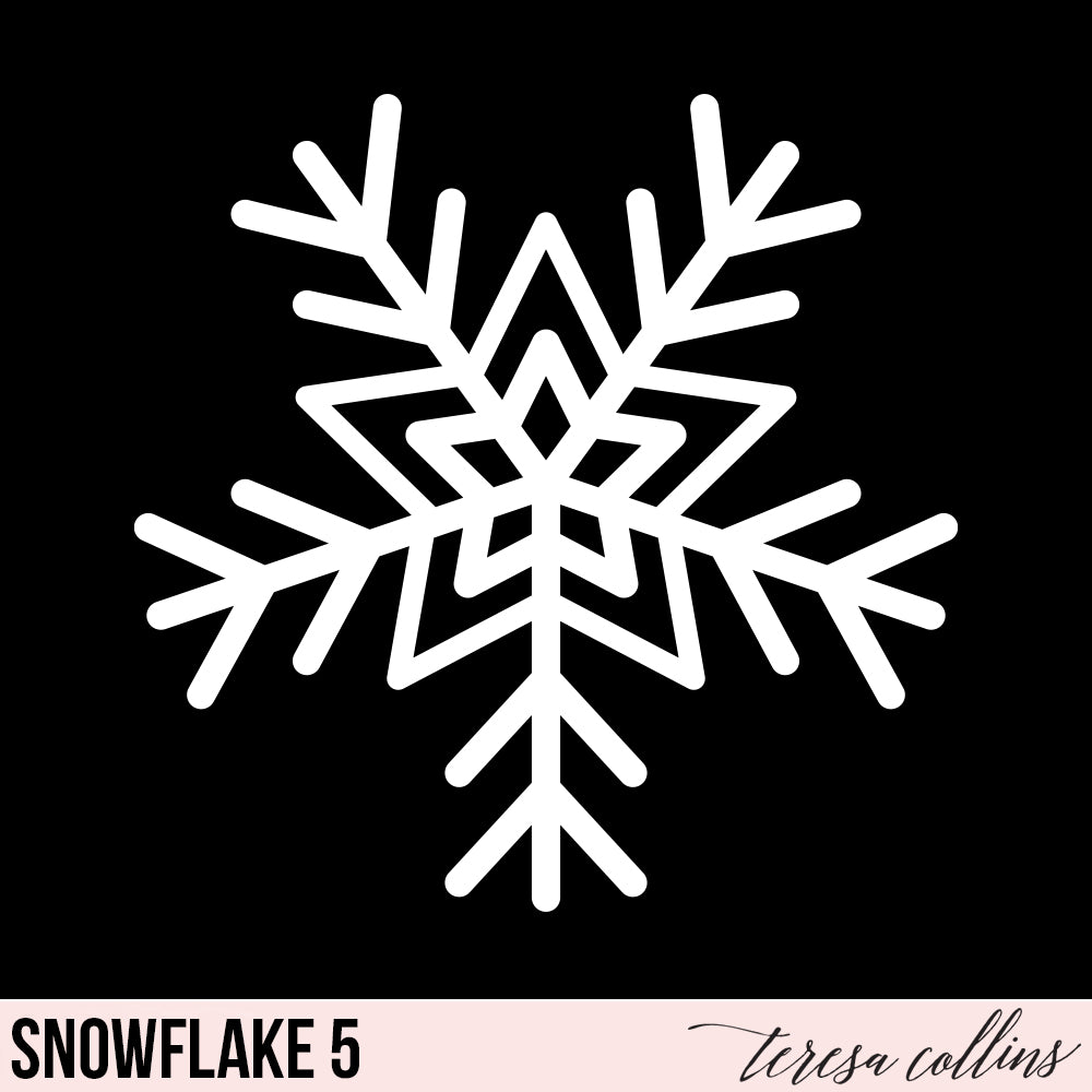 3D Snowflakes Pack 5 SET by Black Glovz - MakerWorld