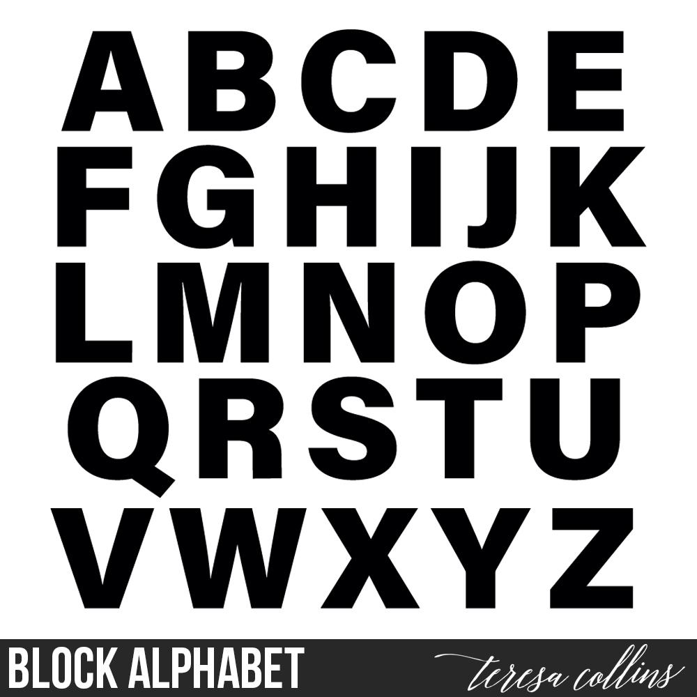 Block Letters Alphabet Font