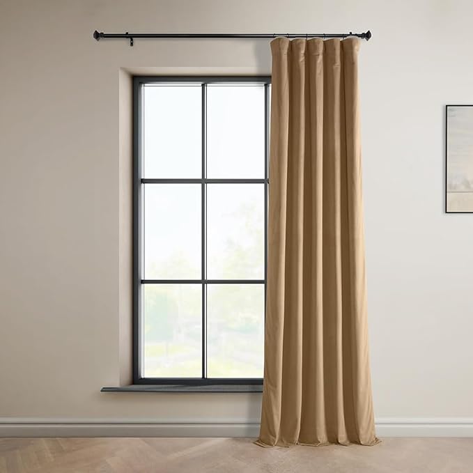 HPD Half Price Drapes Heritage Plush Velvet Curtains 96 Inches Long Room Darkening