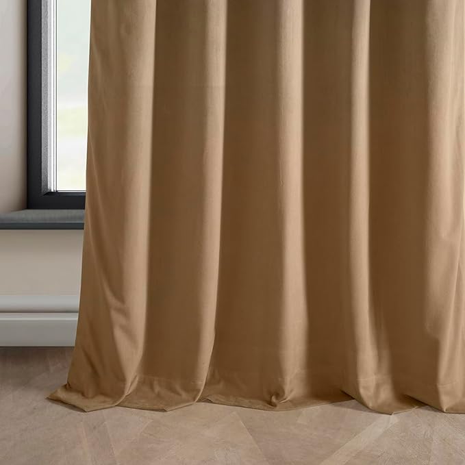 HPD Half Price Drapes Heritage Plush Velvet Curtains 96 Inches Long Room Darkening