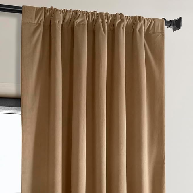 HPD Half Price Drapes Heritage Plush Velvet Curtains 96 Inches Long Room Darkening