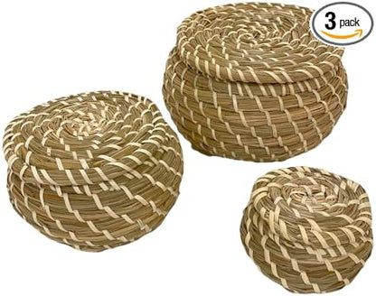 Baskets with Lid, Set of 3