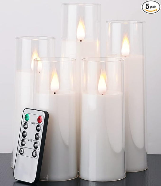 Pure White Flameless Candles