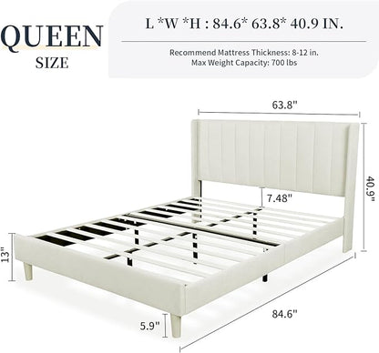 Upholstered Platform with Headboard