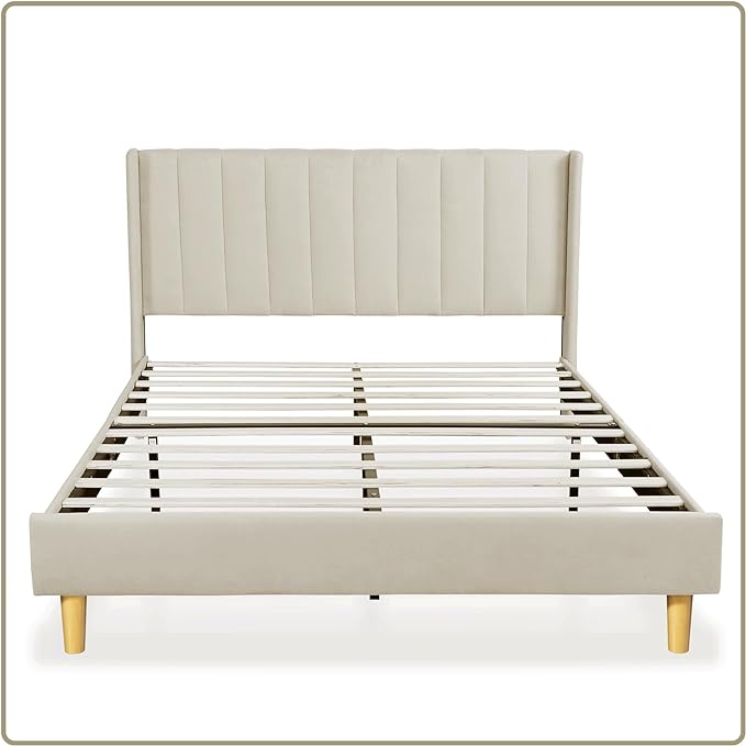 Upholstered Platform with Headboard