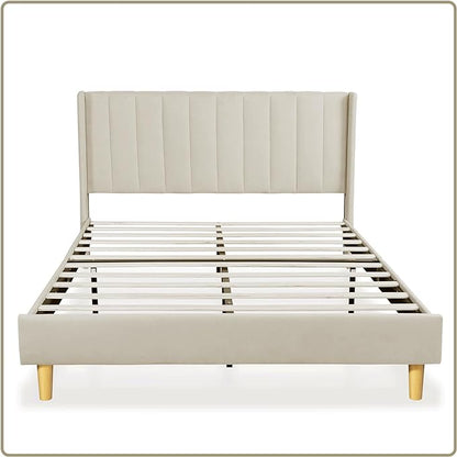 Upholstered Platform with Headboard