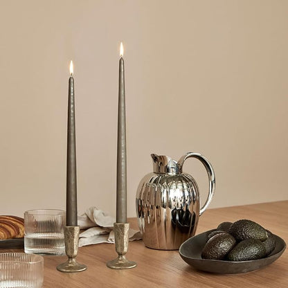 Handcrafted Antique Brass Iron Taper Candle Holders