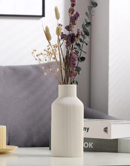 White Ceramic Flower Vase