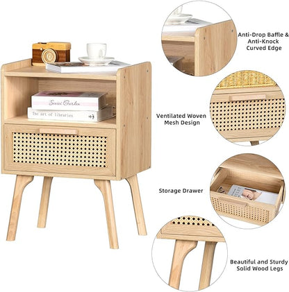 Rattan Nightstand