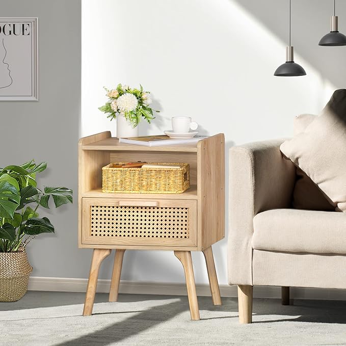 Rattan Nightstand