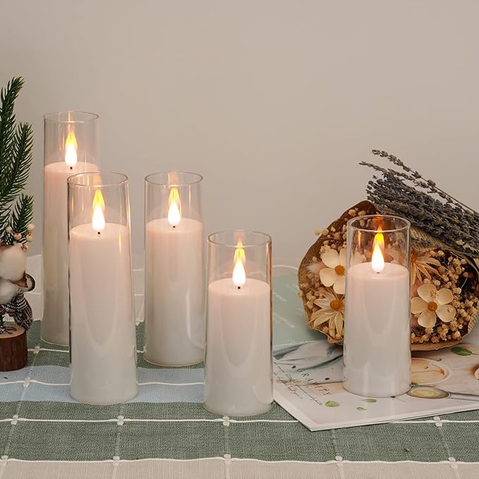 Pure White Flameless Candles