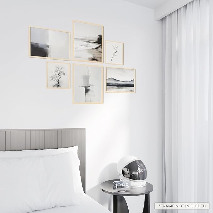 Black and White Abstract Wall Decor