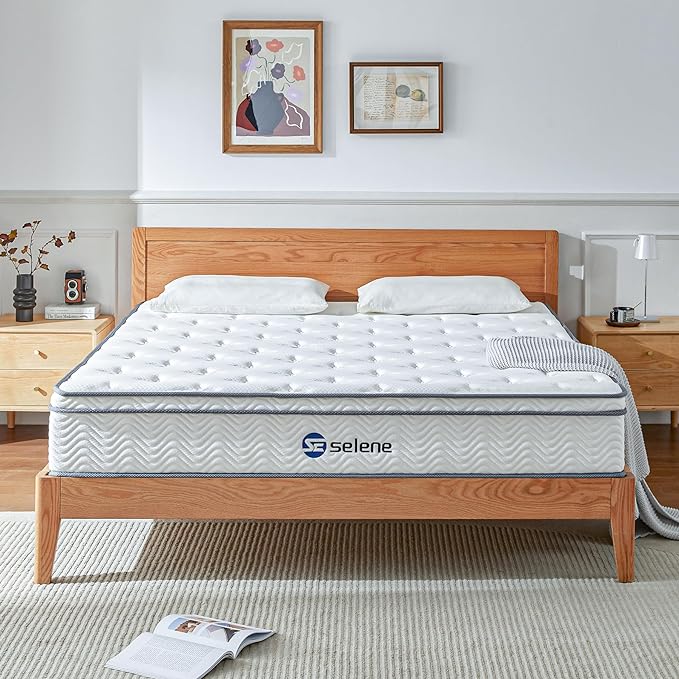 10 Inch Mattress Queen Size with Pocket Spring and Memory Foam