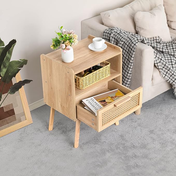 Rattan Nightstand