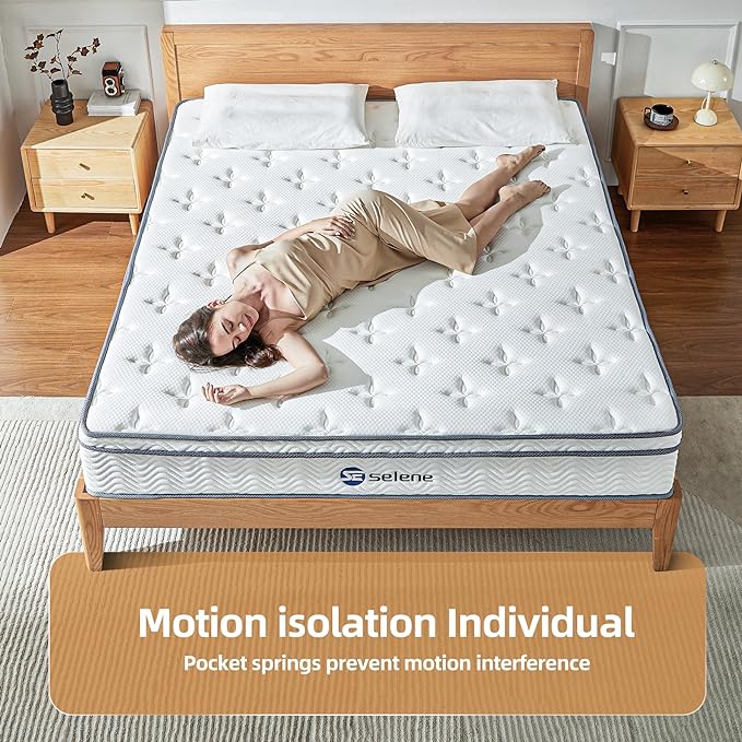 10 Inch Mattress Queen Size with Pocket Spring and Memory Foam