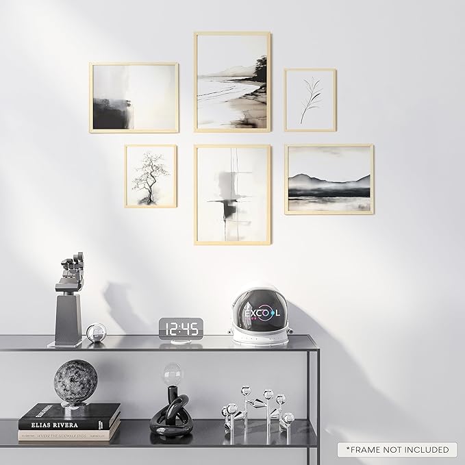 Black and White Abstract Wall Decor