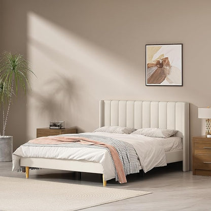 Upholstered Platform with Headboard