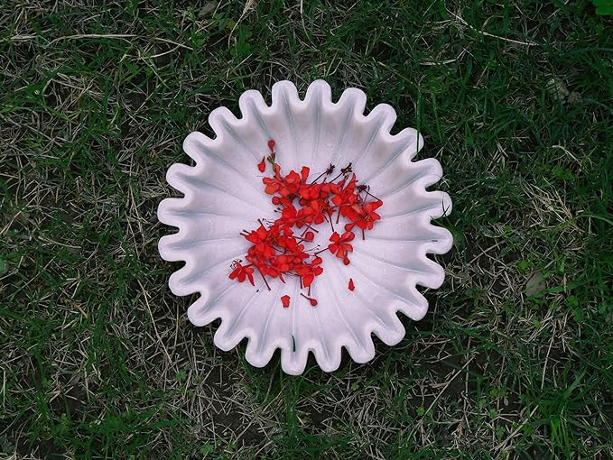 Ruffle Marble Scalloped Bowl 6 inches