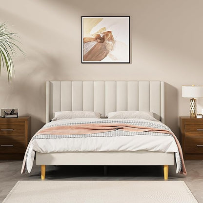 Upholstered Platform with Headboard