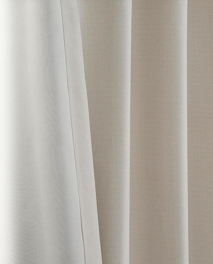 HPD Half Price Drapes Faux Linen Room Darkening Curtains - 96 Inches Long