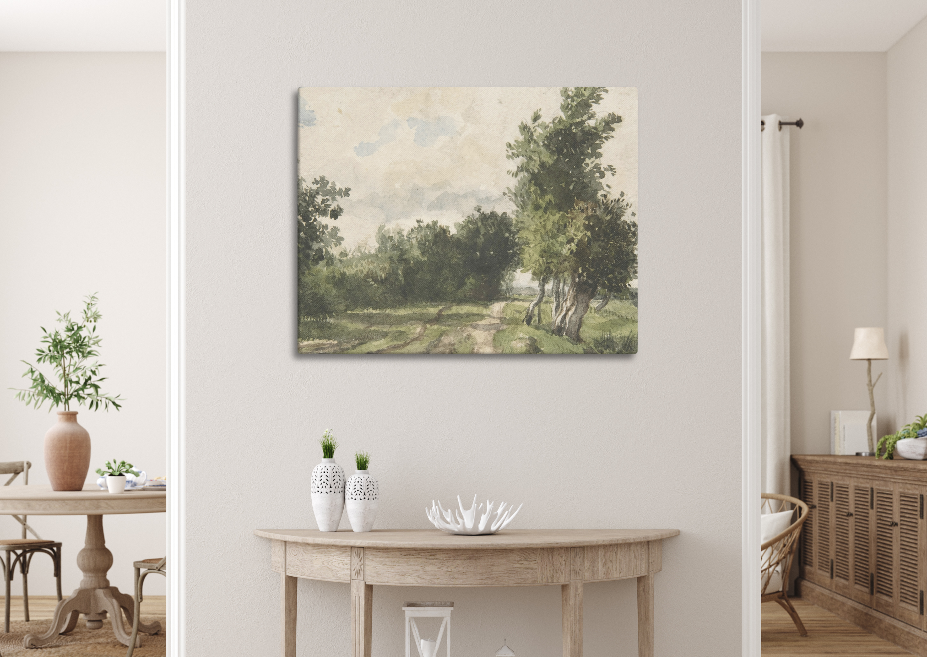 Landscape by Constant Troyon - Canvas