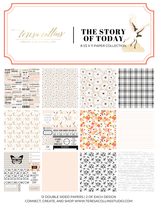 The Story of Today Paper Collection with Stamp Set