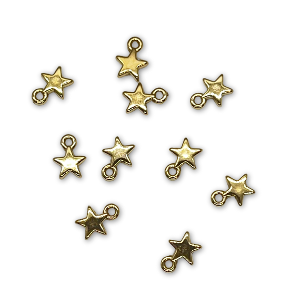 Small Gold Star Charms