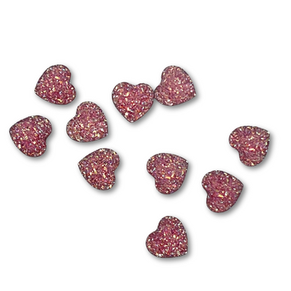 Pink Resin Hearts