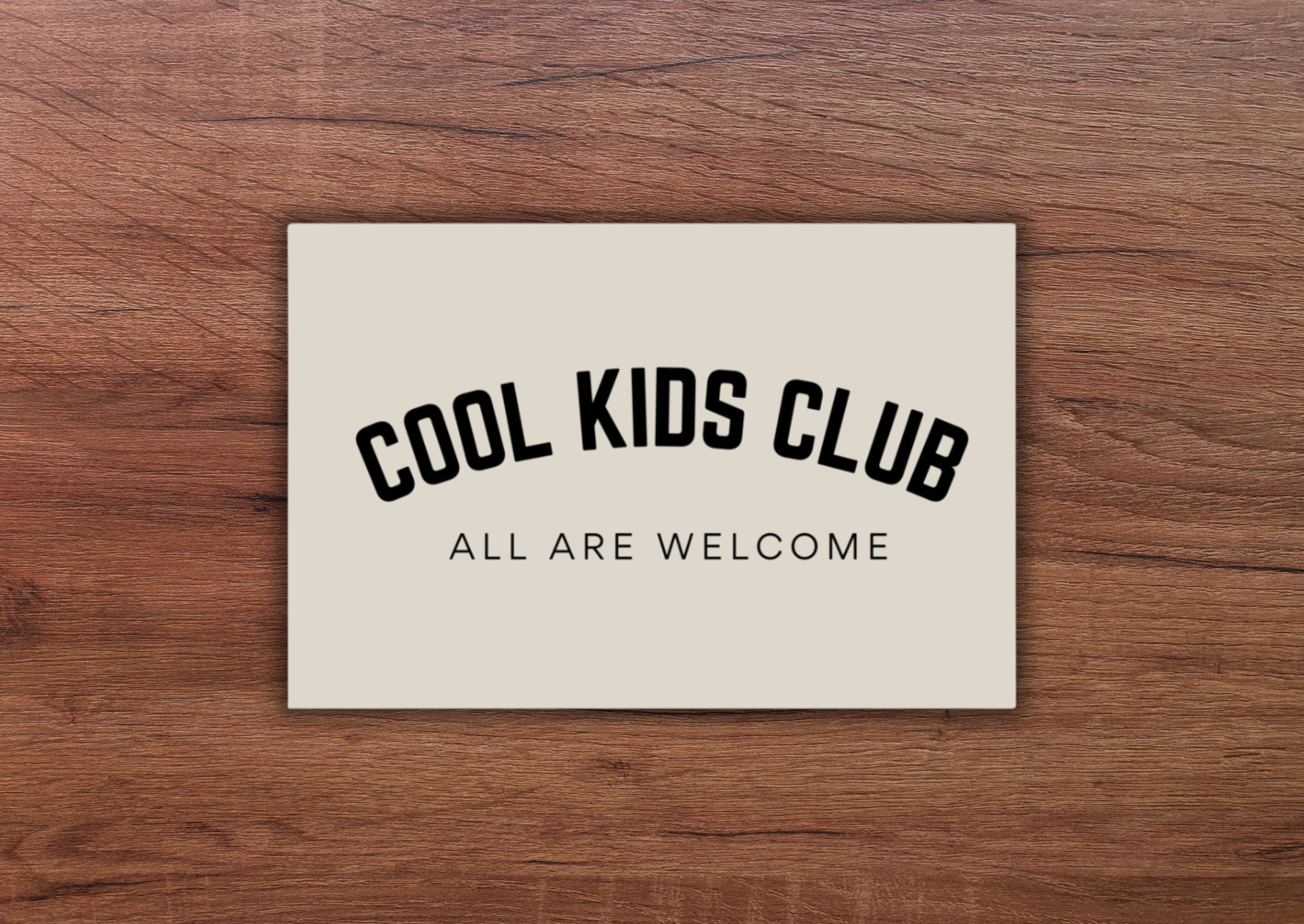 Cool Kids Club, All are Welcome by Teresa Collins - Poster