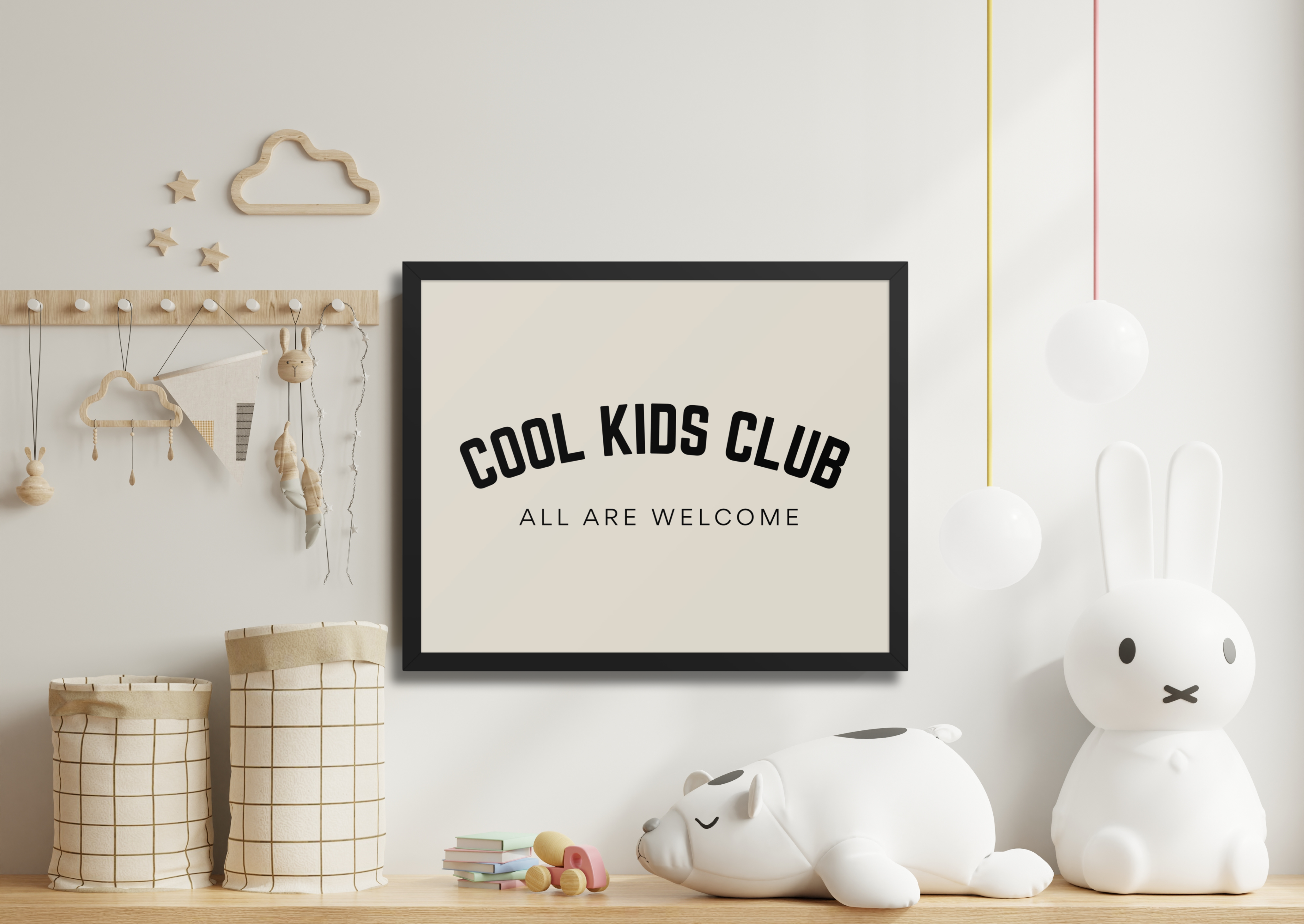 Cool Kids Club, All are Welcome by Teresa Collins - Framed Poster