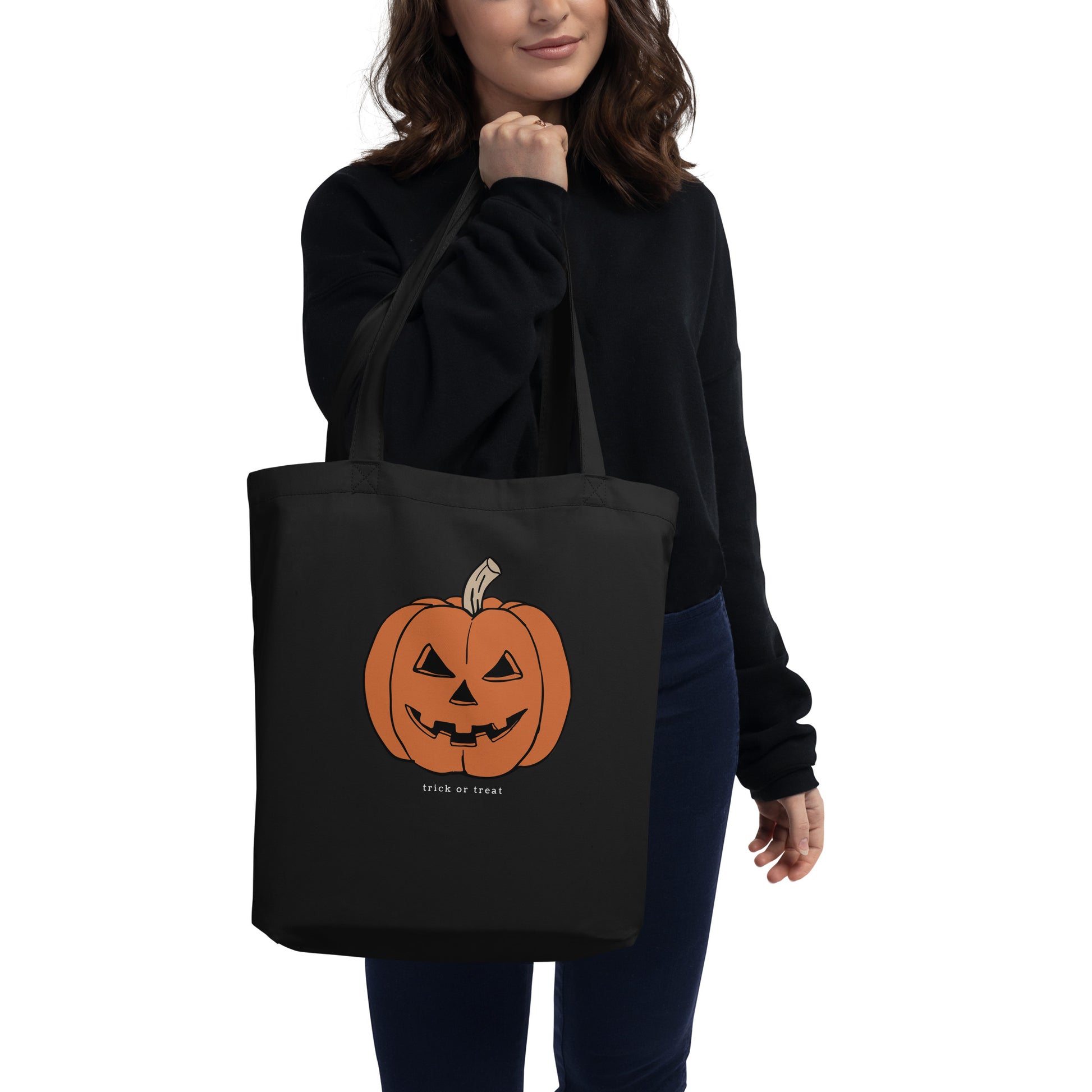 Halloween Jack-O'-Lantern Tote Bags