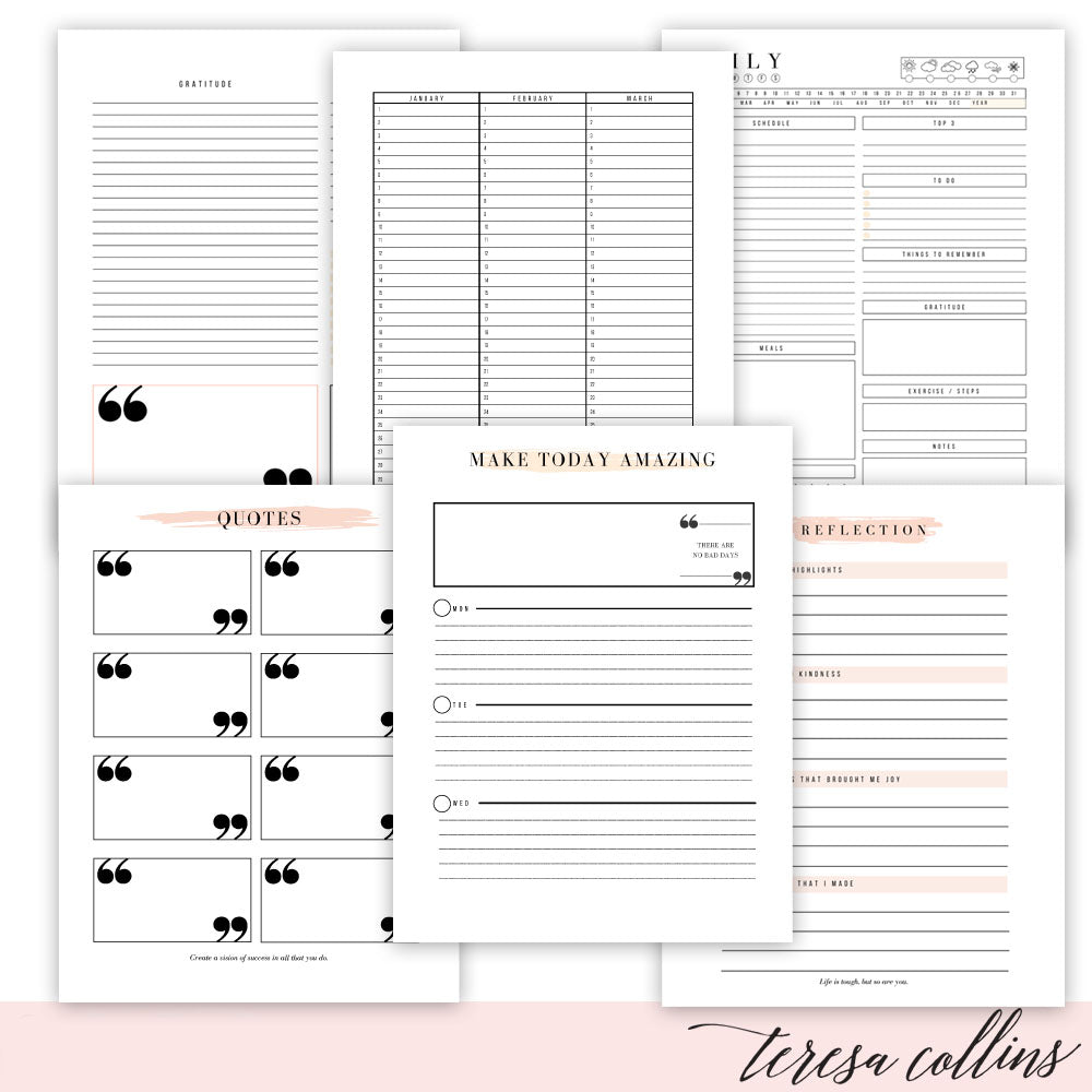 Printable Vertical and Horizontal Planner