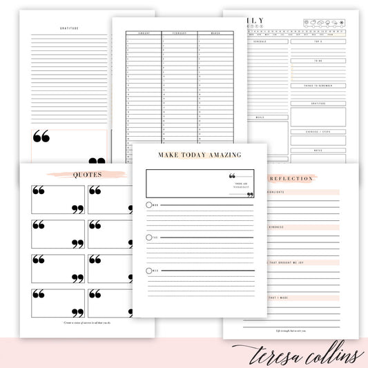 Printable Vertical and Horizontal Planner