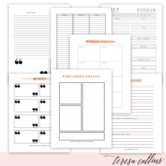 Printable Productive and Vertical Planner