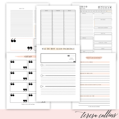 Printable Spanish Productive, Horizontal, and Vertical Planner