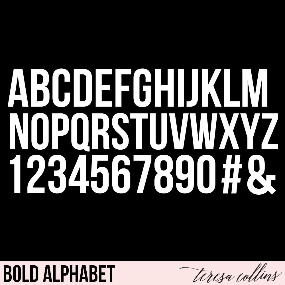Bold Alphabet - Teresa Collins Studio
