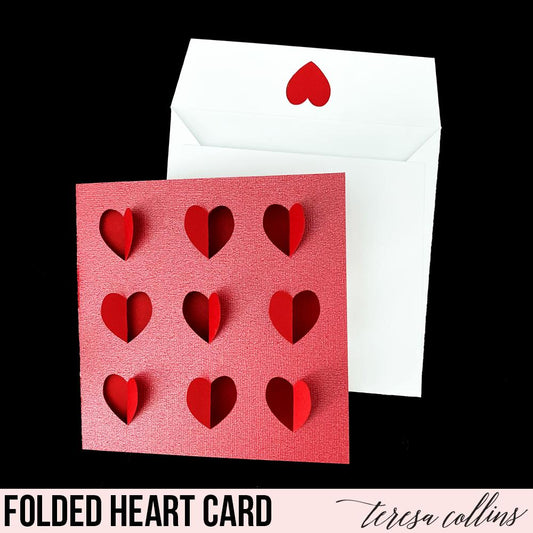 Folded Heart Card - Teresa Collins Studio