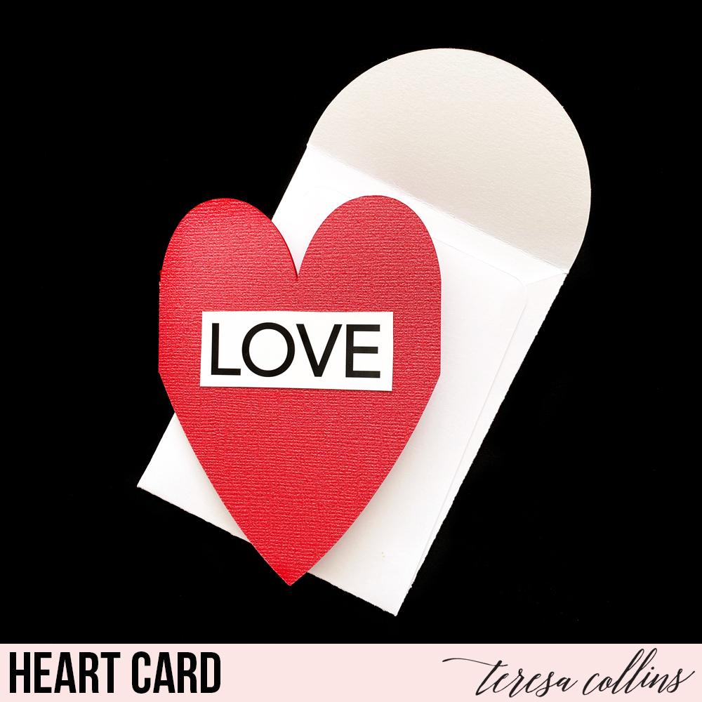 Heart Card and Envelope - Teresa Collins Studio