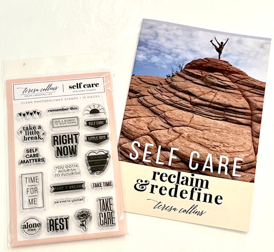 Self-care stamp and mini book