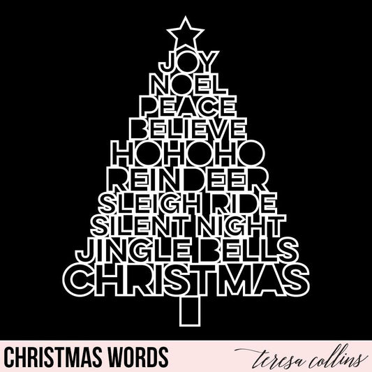 Christmas Words - Teresa Collins Studio
