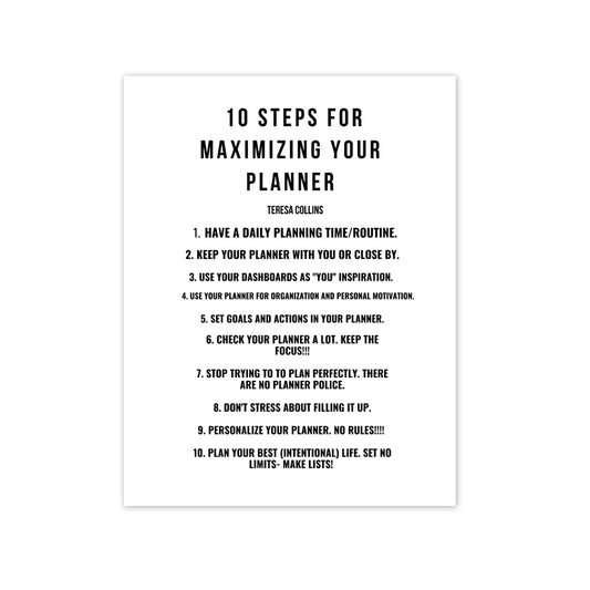 Maximize Your Planner