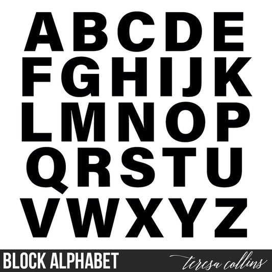 Block Alphabet - Teresa Collins Studio