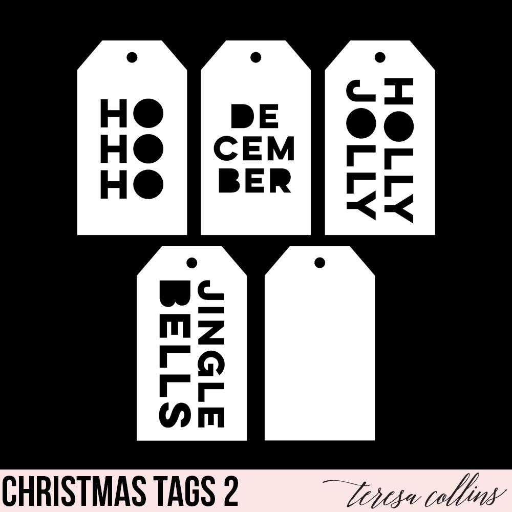Christmas Shipping Tags 2 - Teresa Collins Studio