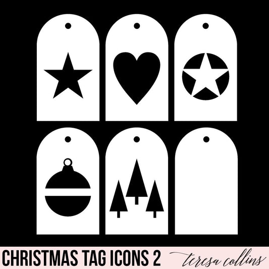 Christmas Icon Tags 2 - Teresa Collins Studio